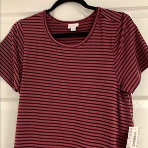 LuLaroe Carly Med - dark pink and black NWT